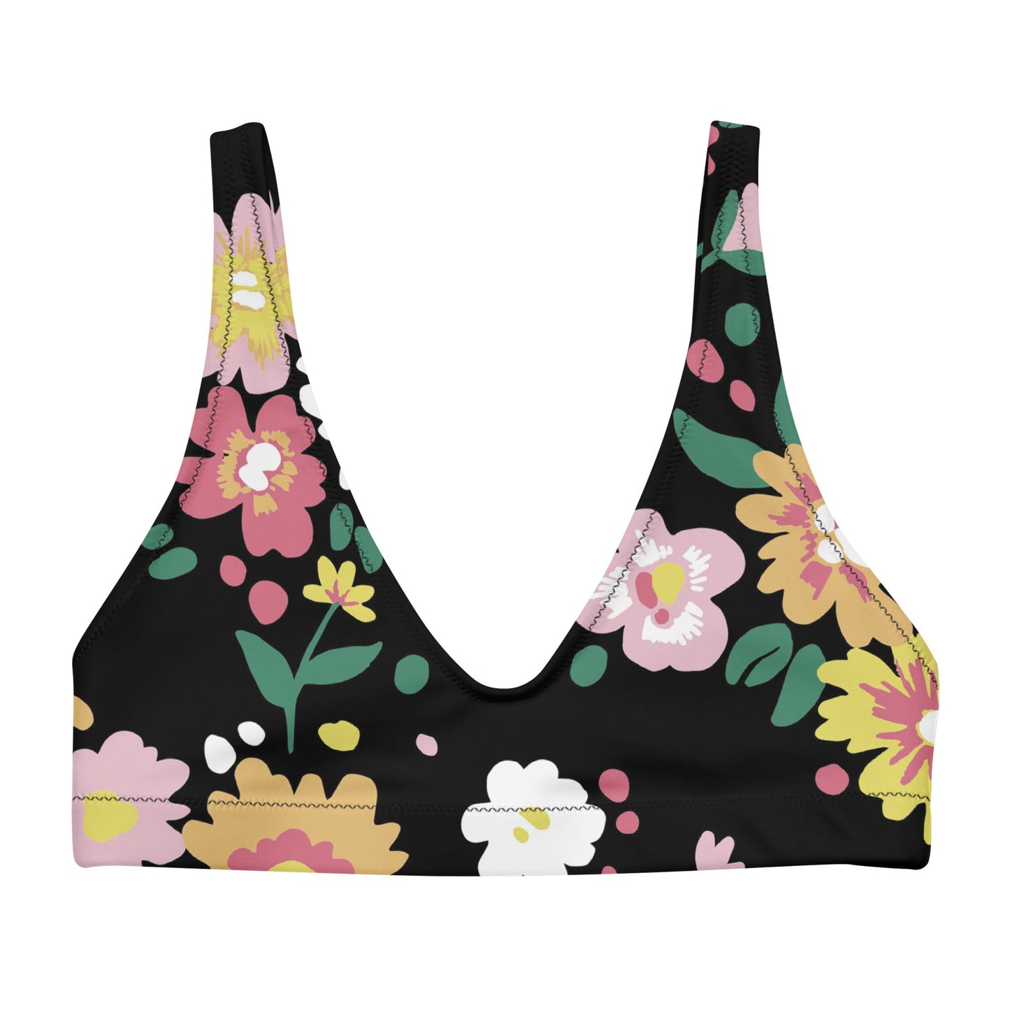 Multicolor Floral Bikini Top for Women | Beach Dress for Beach Babes | Removable Padding - PratSN