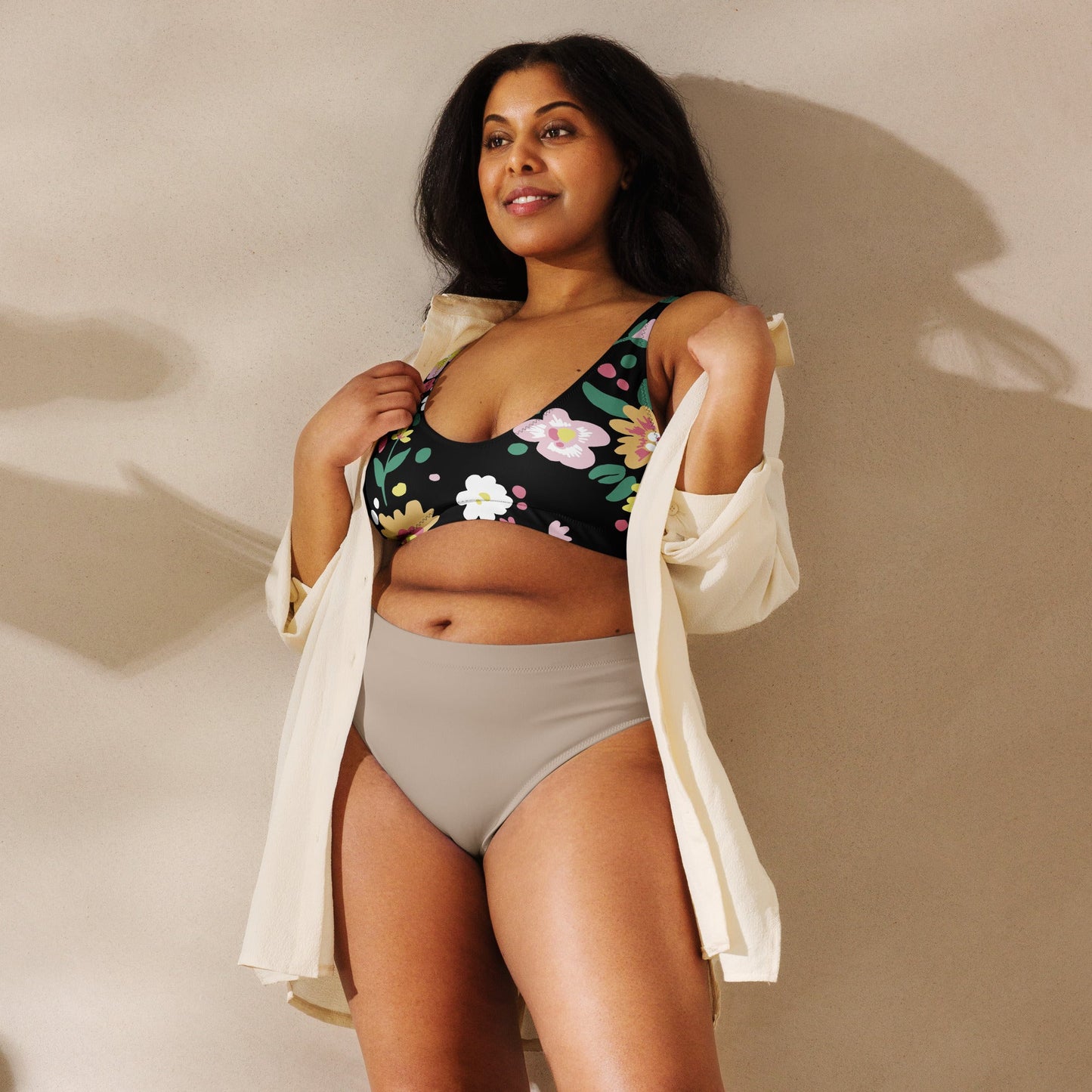 Multicolor Floral Bikini Top for Women | Beach Dress for Beach Babes | Removable Padding - PratSN