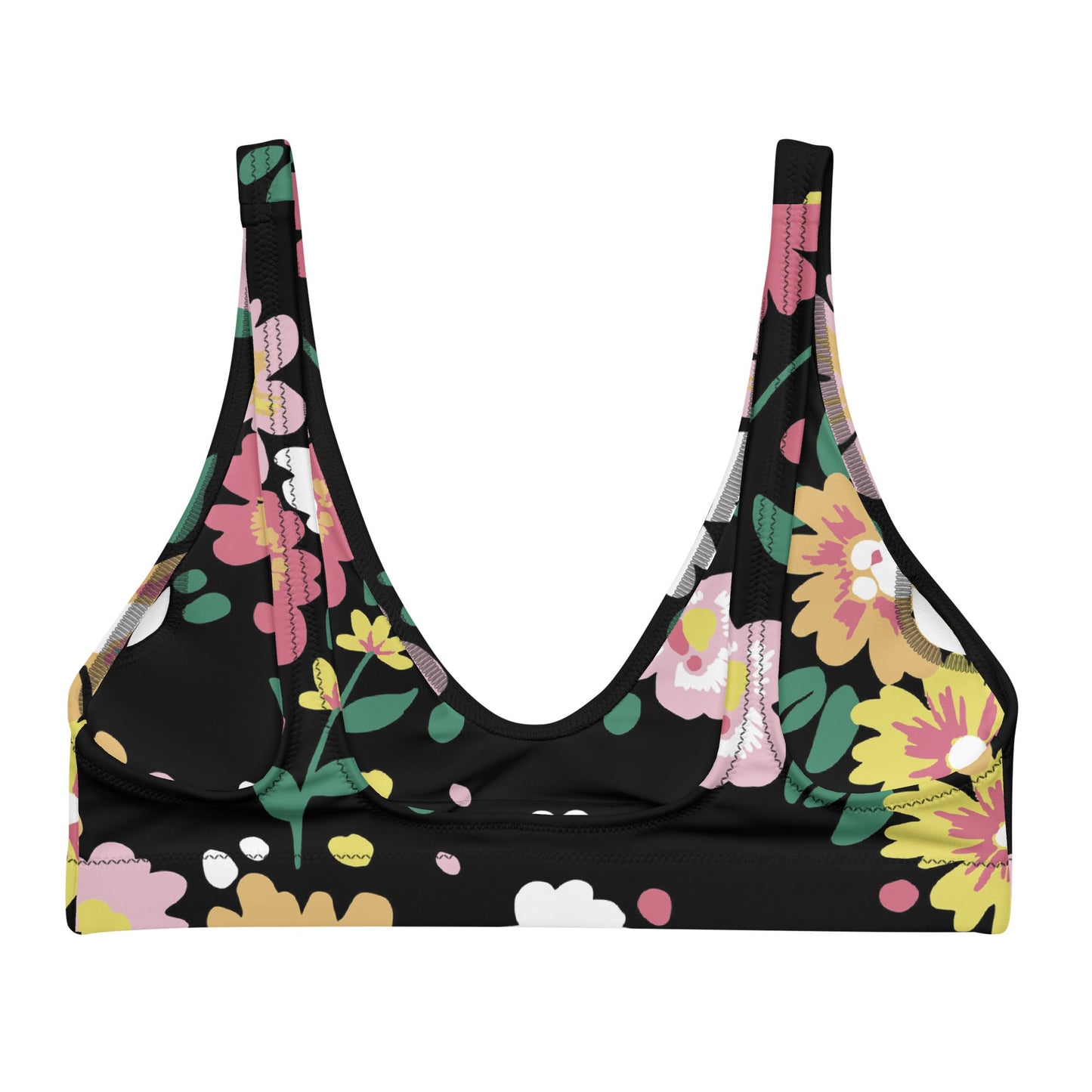 Multicolor Floral Bikini Top for Women | Beach Dress for Beach Babes | Removable Padding - PratSN