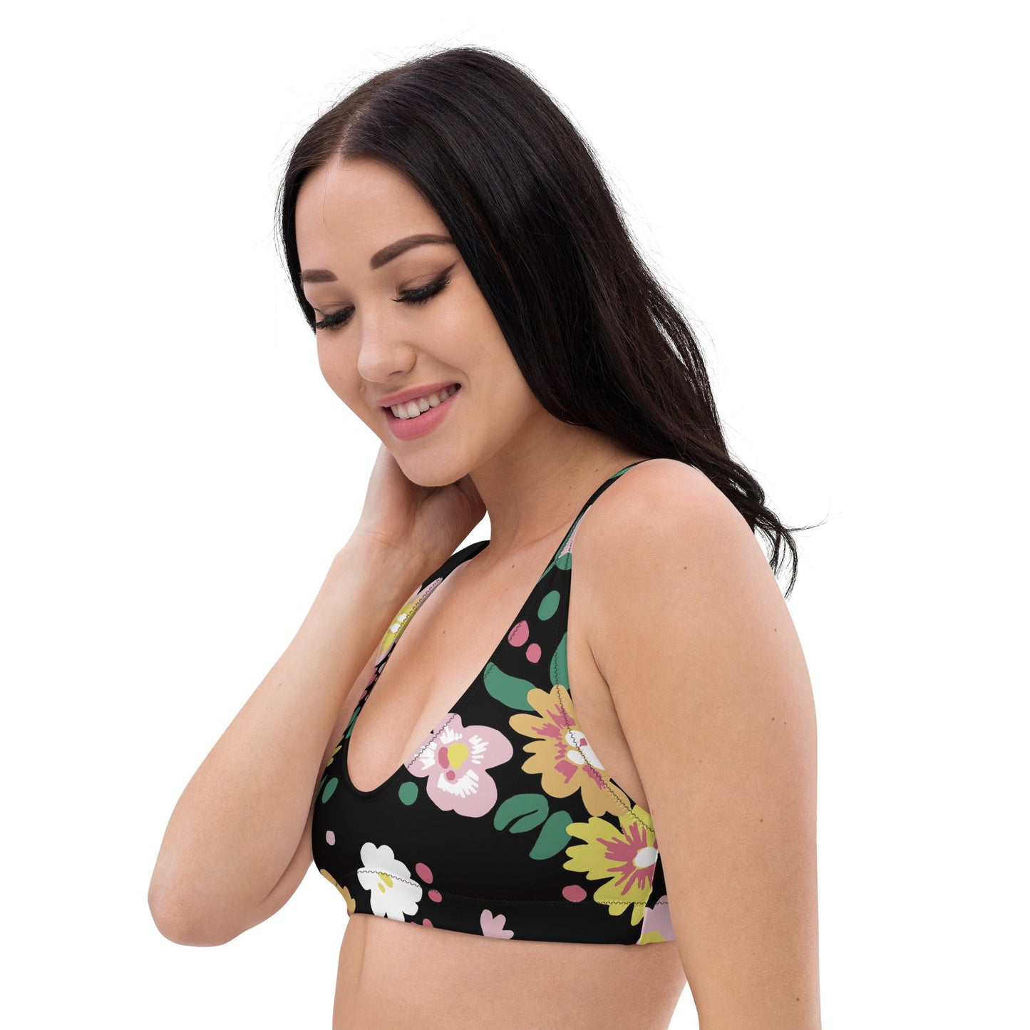 Multicolor Floral Bikini Top for Women | Beach Dress for Beach Babes | Removable Padding - PratSN