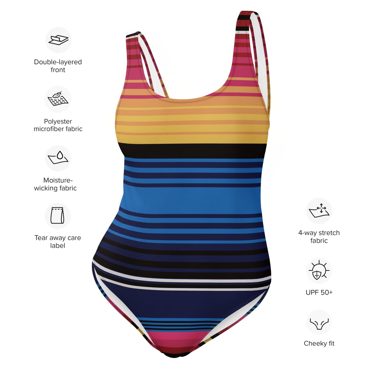 Multicolor swimsuit for Her | Women's one - Piece Swimsuits | Beach Dress - PratSN