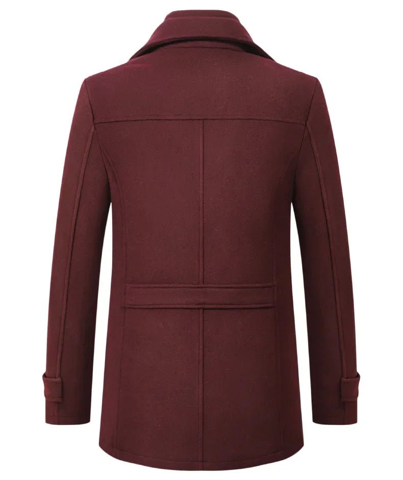 New 2025 Woolen Coat Men's Business Casual Fashionable Thickened Warm Extra Trendy Flow Fashion Jacket - PratSN