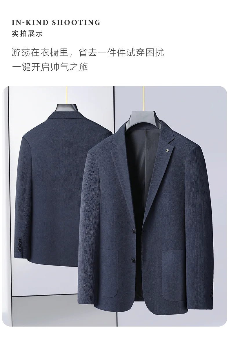 New Arrival Fashion Suepr Large High End Bubble Wrap for Men's Oversized Thin Single Jacket Suit Plus Size XL 2XL3XL4XL5X 6XL7XL - PratSN
