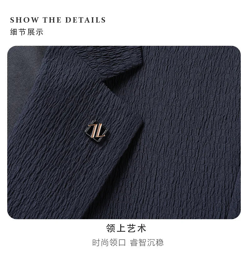 New Arrival Fashion Suepr Large High End Bubble Wrap for Men's Oversized Thin Single Jacket Suit Plus Size XL 2XL3XL4XL5X 6XL7XL - PratSN