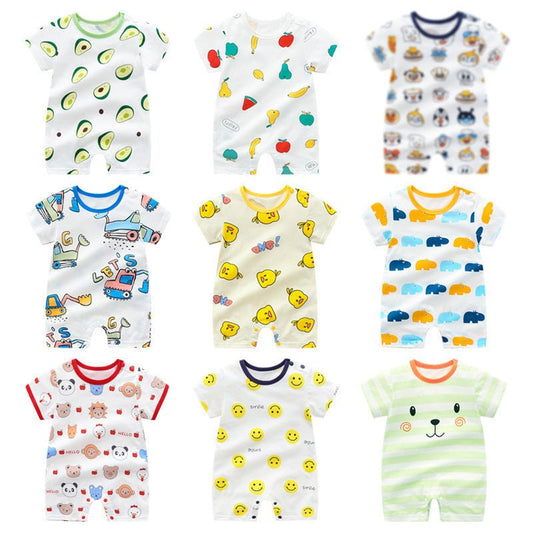 New baby romper cotton thin short - sleeved baby one - piece - PratSN
