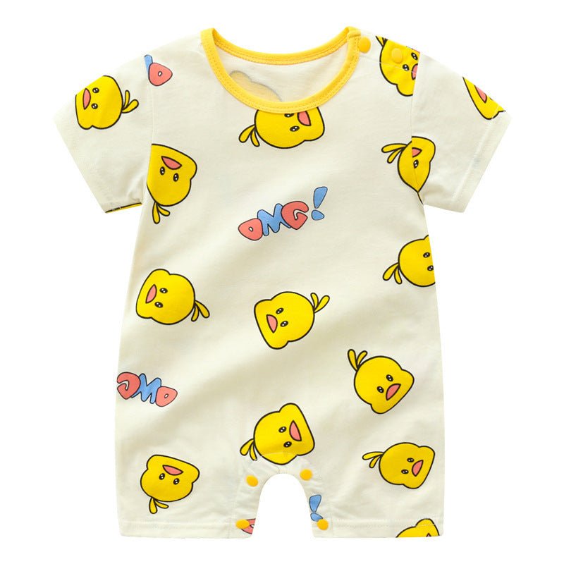 New baby romper cotton thin short - sleeved baby one - piece - PratSN