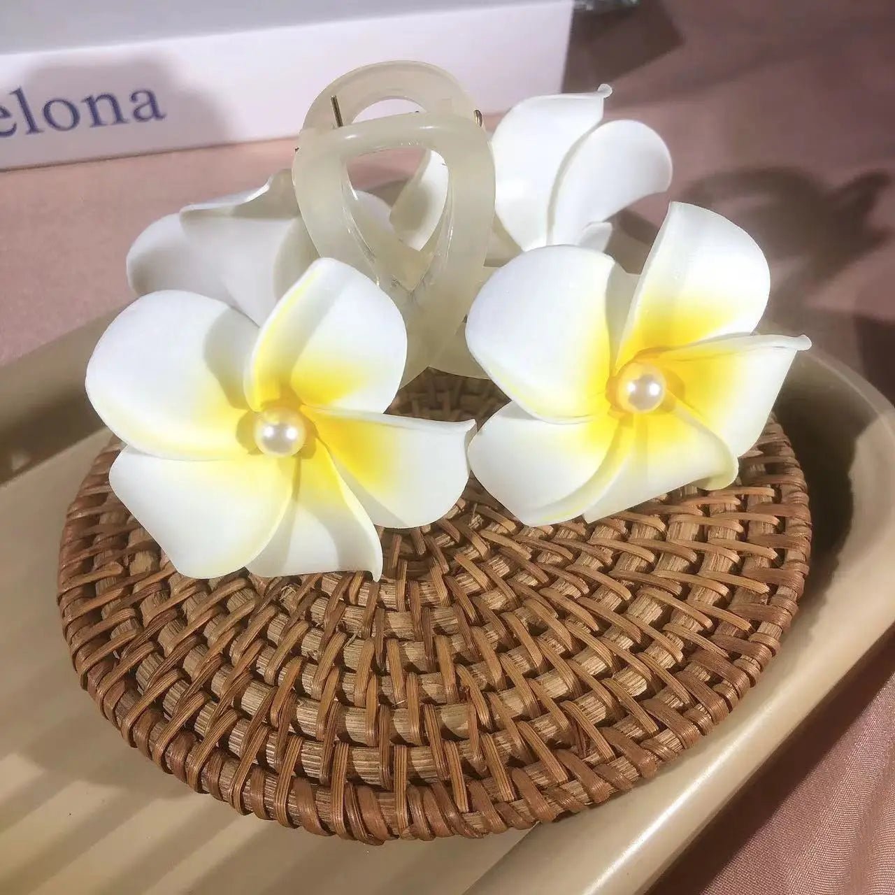 New Bohemian Yellow Flower Hair Clip Sweet Claw Hair Clip for Women Girls Spring Summer Shark Clamp Hair Accessories Заколки - PratSN
