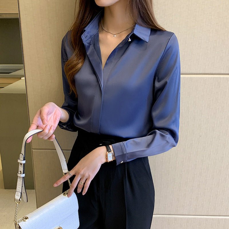 New Chiffon Long - Sleeved Shirt Women - PratSN