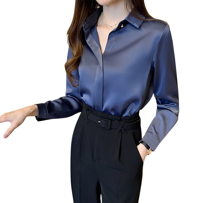 New Chiffon Long - Sleeved Shirt Women - PratSN
