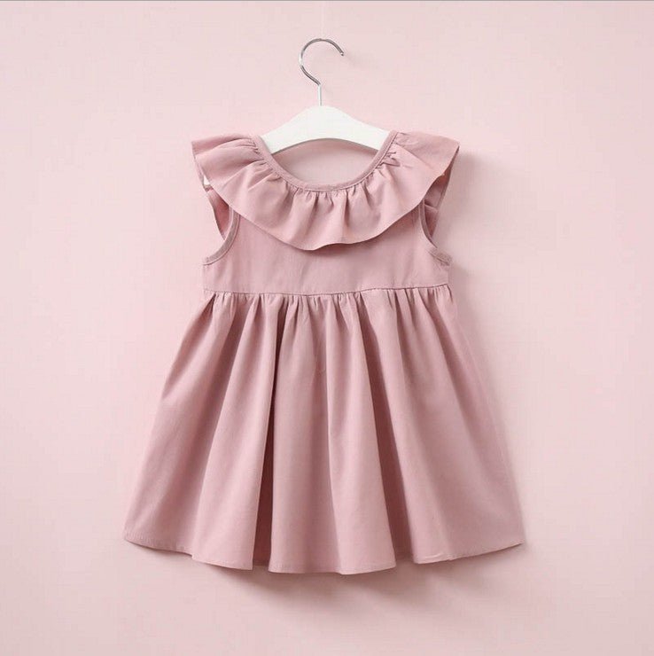 New Children's Clothing Baby Children Girls Bow Pleated Halter Skirt Princess Dress - PratSN