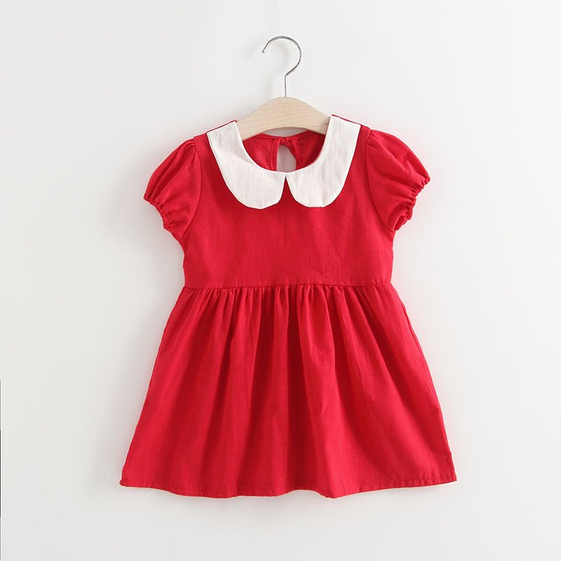 New Children's Clothing Baby Children Girls Bow Pleated Halter Skirt Princess Dress - PratSN