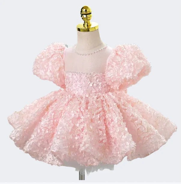 New Children's Princess Dress Sweet Flower Children Pompous Gauze Little Girl Birthday Costume Luxury Design - PratSN