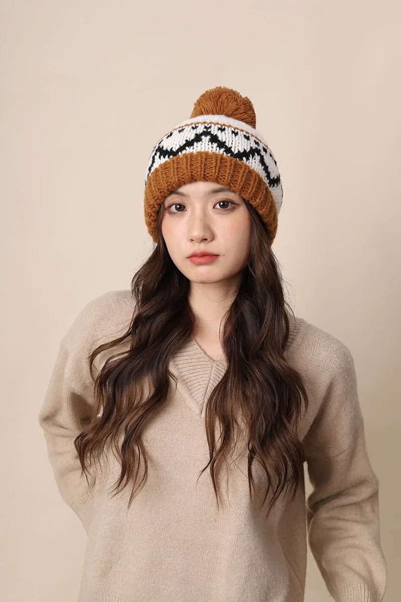 New Knitting Beanies Winter Caps for Men Women Warm Solid Color Hat Soft Woolen Crochet Unisex Take Cold Cap Beanie Gift - PratSN