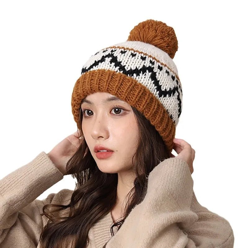 New Knitting Beanies Winter Caps for Men Women Warm Solid Color Hat Soft Woolen Crochet Unisex Take Cold Cap Beanie Gift - PratSN