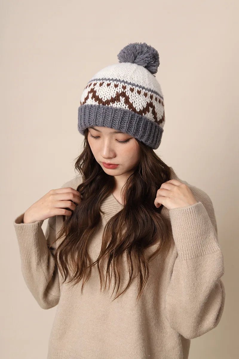 New Knitting Beanies Winter Caps for Men Women Warm Solid Color Hat Soft Woolen Crochet Unisex Take Cold Cap Beanie Gift - PratSN