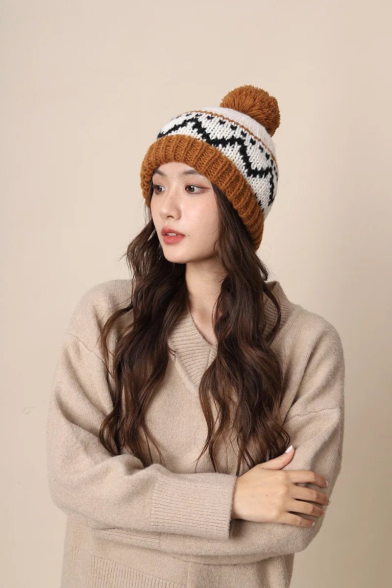 New Knitting Beanies Winter Caps for Men Women Warm Solid Color Hat Soft Woolen Crochet Unisex Take Cold Cap Beanie Gift - PratSN