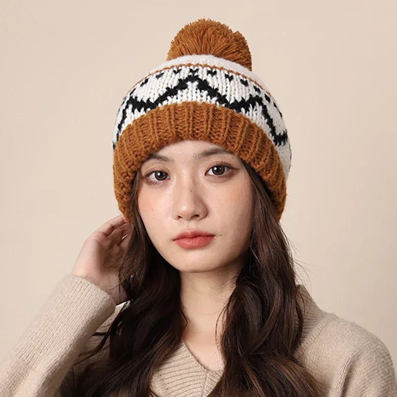 New Knitting Beanies Winter Caps for Men Women Warm Solid Color Hat Soft Woolen Crochet Unisex Take Cold Cap Beanie Gift - PratSN