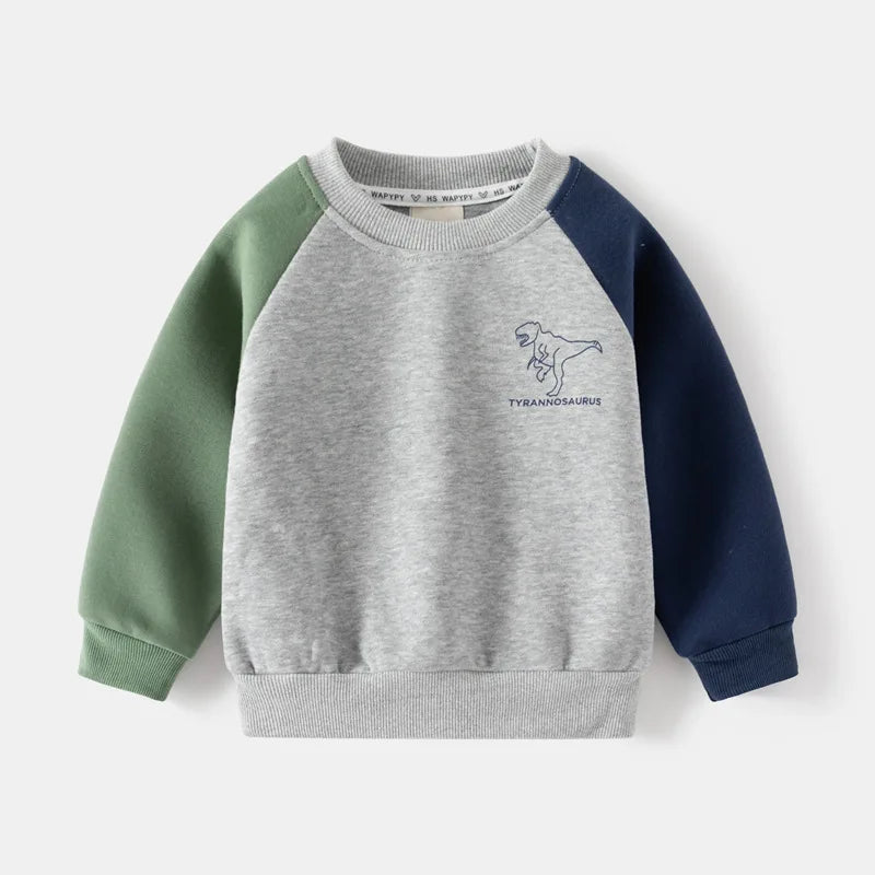 New Spring Autumn Children Clothes Set Color Patchwork Kids Boys Two - Piece Sets Children Boy Casual Tracksuit Outfits Tops Pants - PratSN