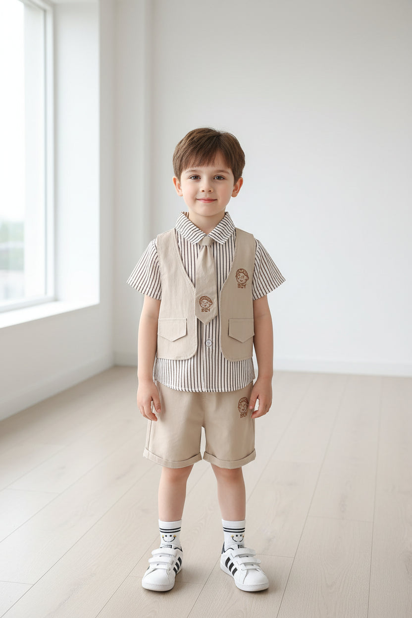 New Summer Baby Boys Clothes Suit Children Shirt Shorts 2Pcs/Sets Toddler Clothing Infant Casual Cotton Costume Kids Tracksuits - PratSN