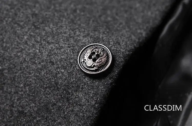 New Winter Men Cashmere Woolen Blends Slim Trench Coats Long Warm Jackets High Quality Male Business Casual Trench Coats Size 4X - PratSN