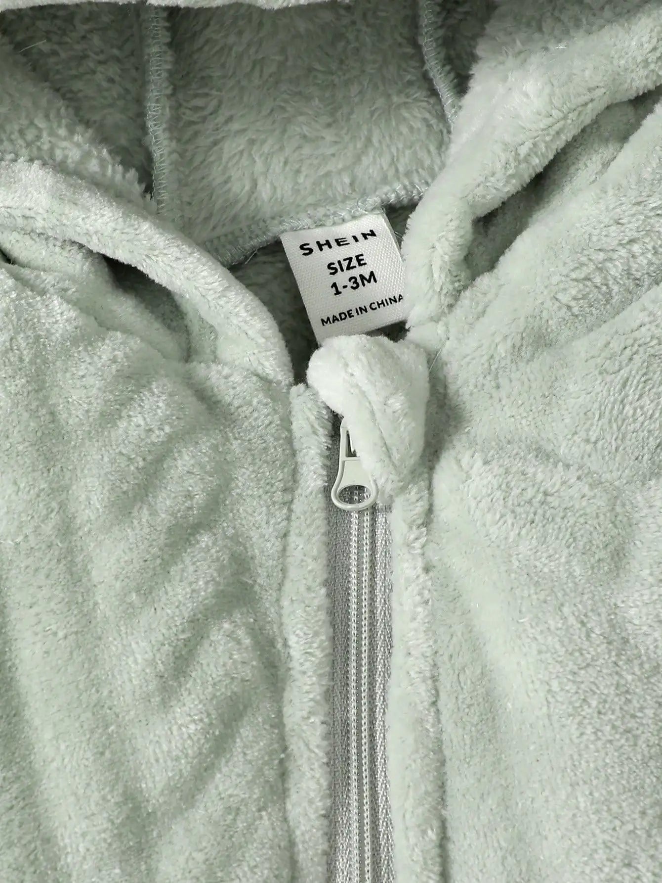 Newborn Baby Boy Autumn and winter Plush Jumpsuit Hooded Long sleeved Zipper Jumpsuit suitable for Male babies aged 0 - 18 Months - PratSN