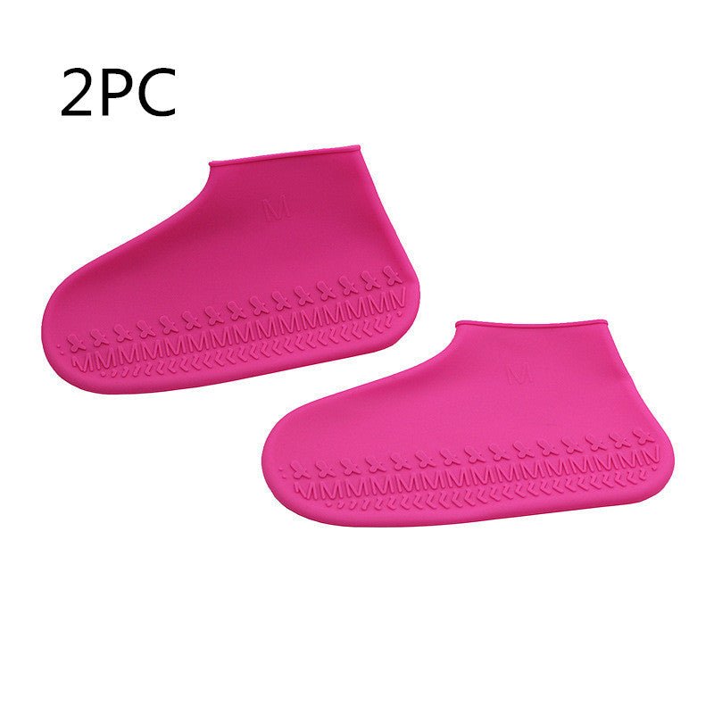 Non - slip thick silicone rain shoe cover - PratSN