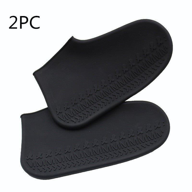 Non - slip thick silicone rain shoe cover - PratSN