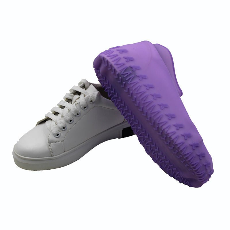 Non - slip thick silicone rain shoe cover - PratSN