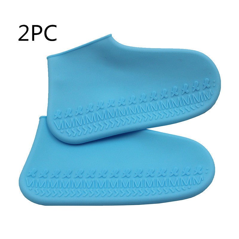 Non - slip thick silicone rain shoe cover - PratSN