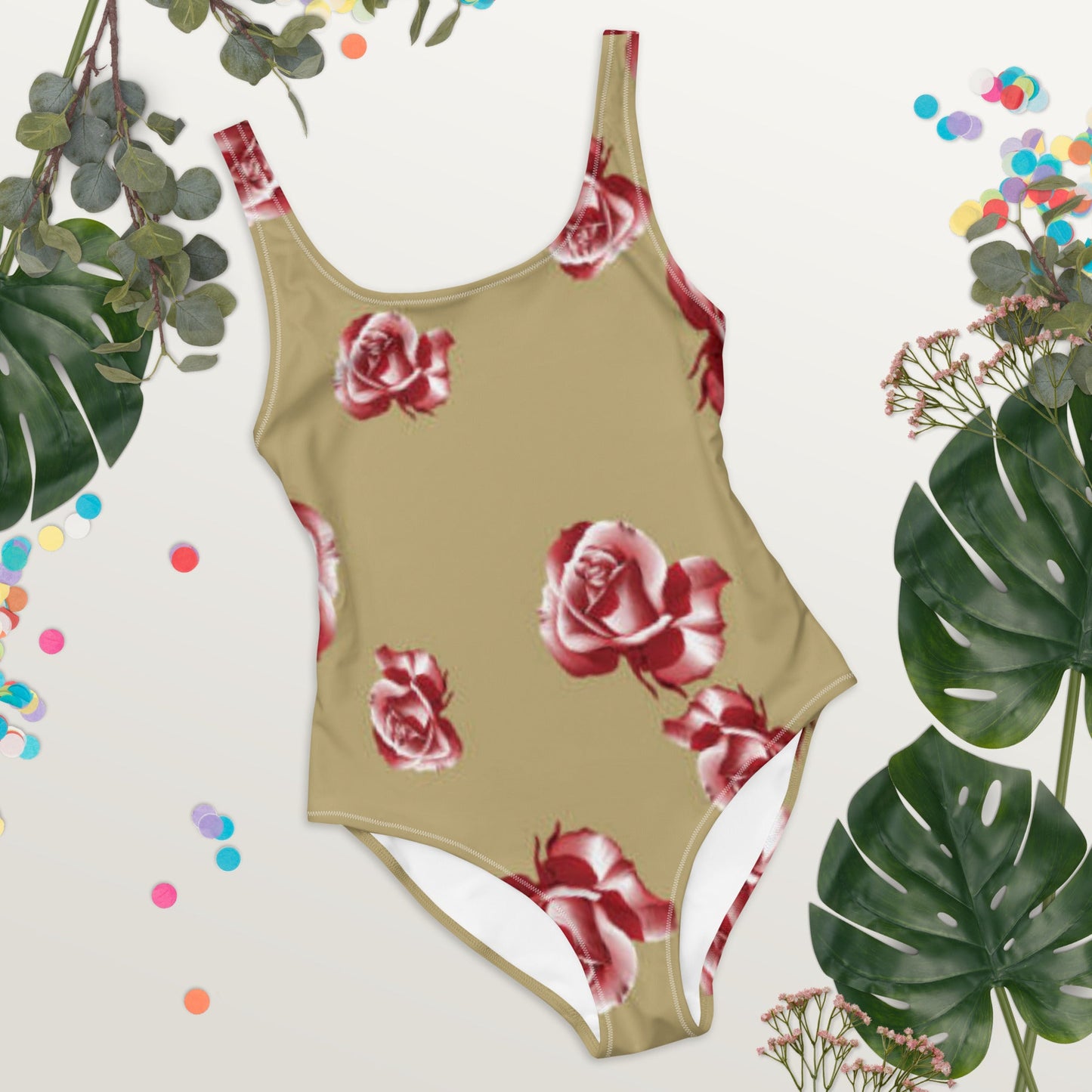 One - Piece Swimsuit, Floral Women's Swimsuit, Swimwear, Bathing Suit, Outfit Swimsuit, Beachwear, Bathing Suit - PratSN