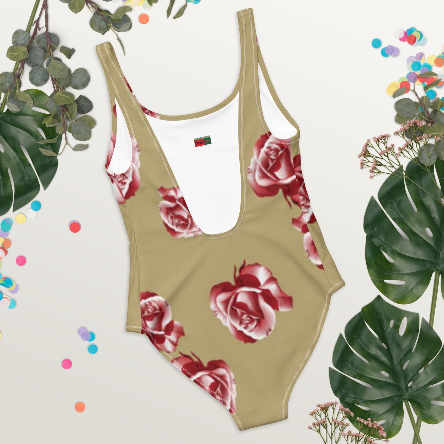 One - Piece Swimsuit, Floral Women's Swimsuit, Swimwear, Bathing Suit, Outfit Swimsuit, Beachwear, Bathing Suit - PratSN