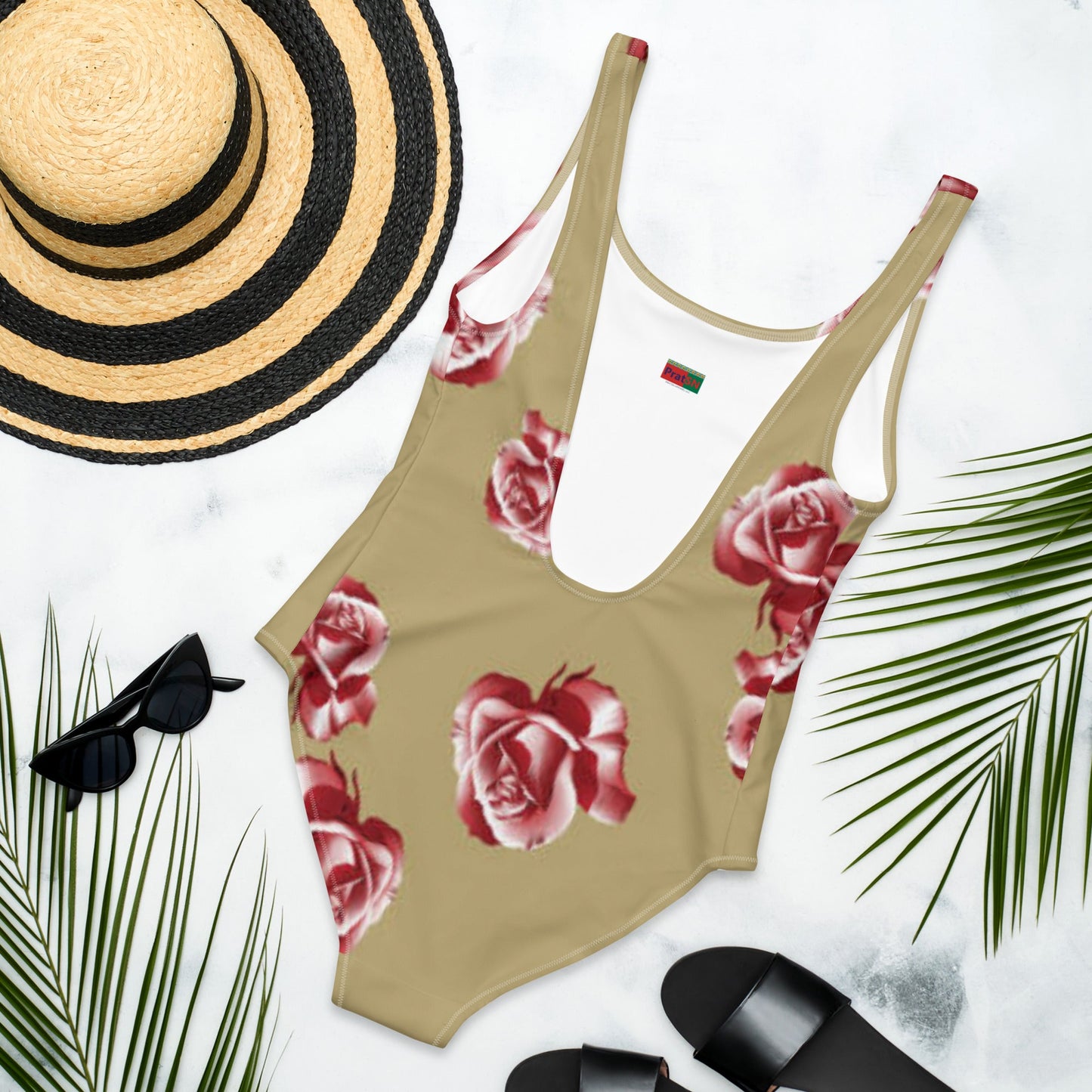 One - Piece Swimsuit, Floral Women's Swimsuit, Swimwear, Bathing Suit, Outfit Swimsuit, Beachwear, Bathing Suit - PratSN