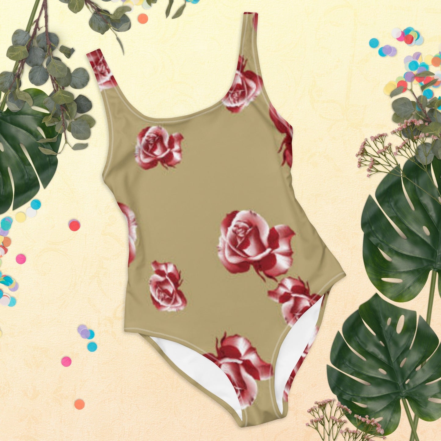 One - Piece Swimsuit, Floral Women's Swimsuit, Swimwear, Bathing Suit, Outfit Swimsuit, Beachwear, Bathing Suit - PratSN