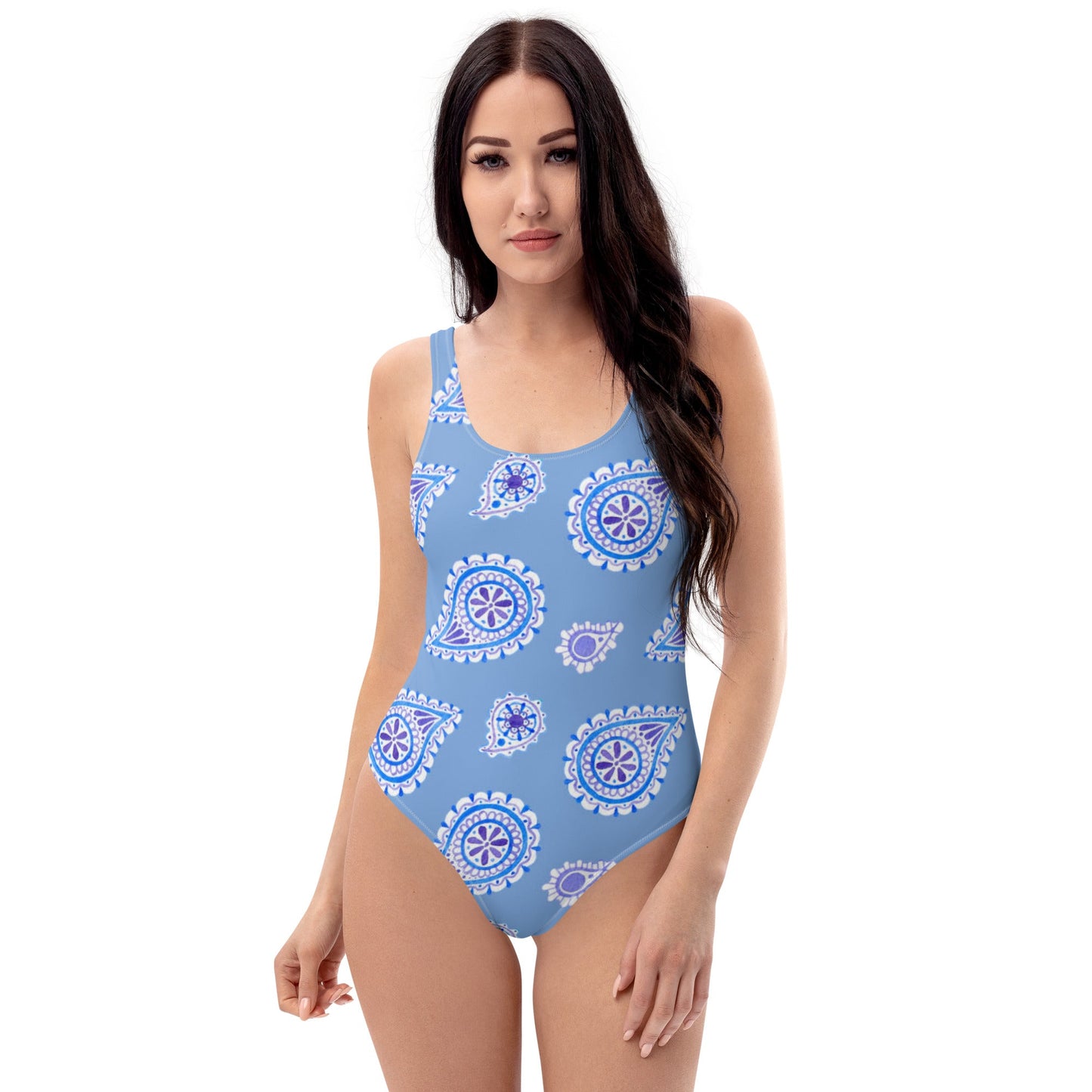 One - Piece Swimsuit, Sky Blue Swimsuit, Women's Swimwear, Bathing Suit, Outfit Swimsuit, Beachwear, Bathing Suit - PratSN