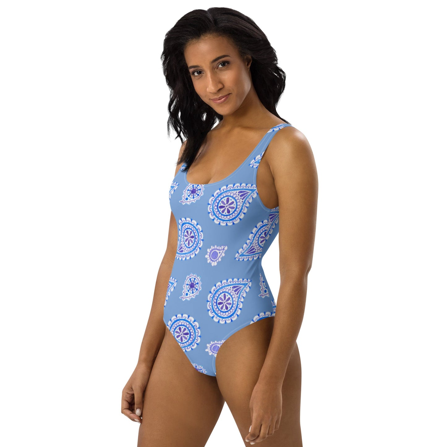 One - Piece Swimsuit, Sky Blue Swimsuit, Women's Swimwear, Bathing Suit, Outfit Swimsuit, Beachwear, Bathing Suit - PratSN