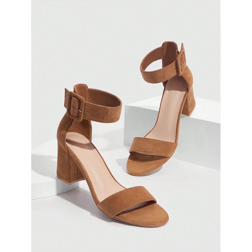 Open Toe Sandals With Heel Wrapped Strap - PratSN