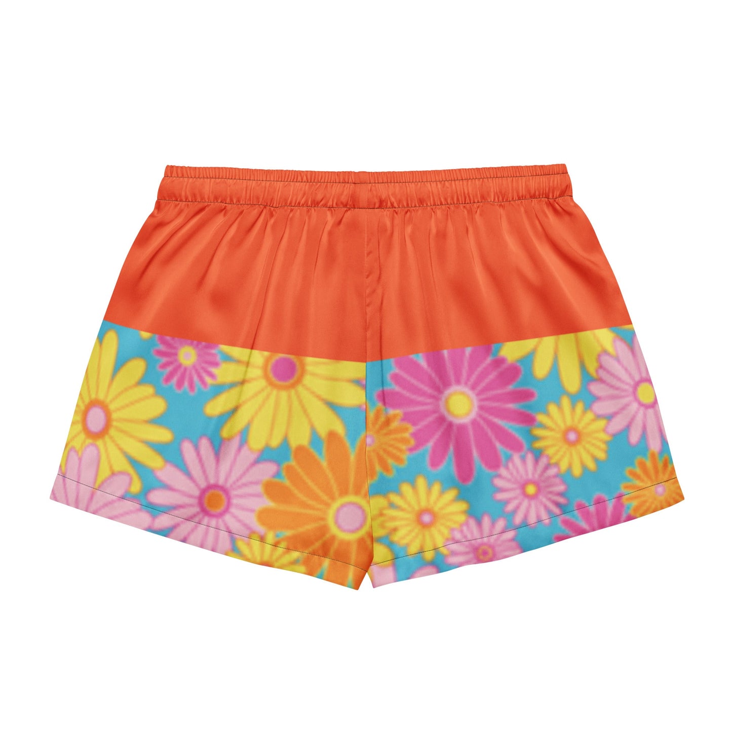 Orange floral Women’s pajama shorts - PratSN
