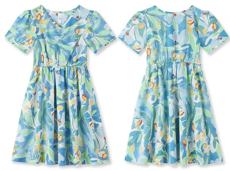 Parent - child Matching Beach Couple Daughter Same Dress Father Son Shirts SetClothes Summer Vacation Look Family Clothing Mother - PratSN