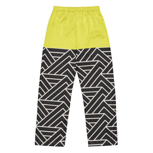 Paris daisy yellow and black color women’s pajama pants - PratSN