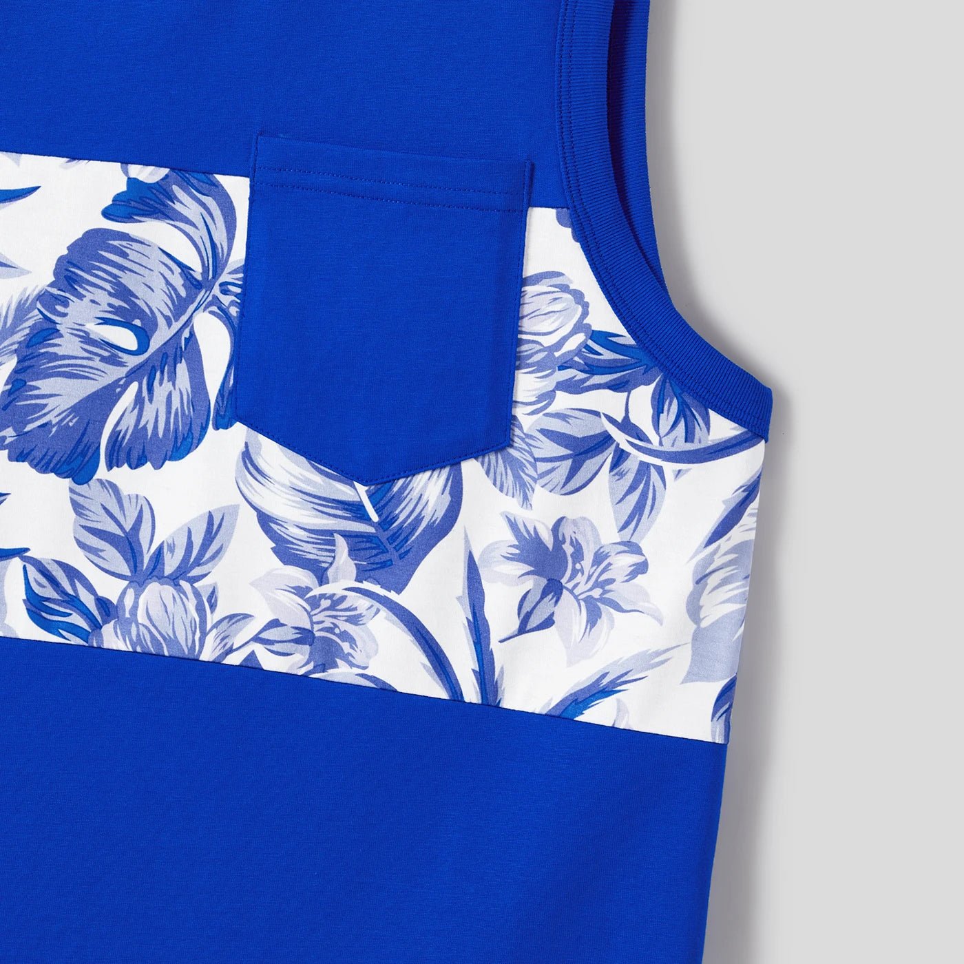 PatPat Family Matching Color Block Sleeveless Shirt and Floral Cami Button Hi - Low Dress Sets - PratSN