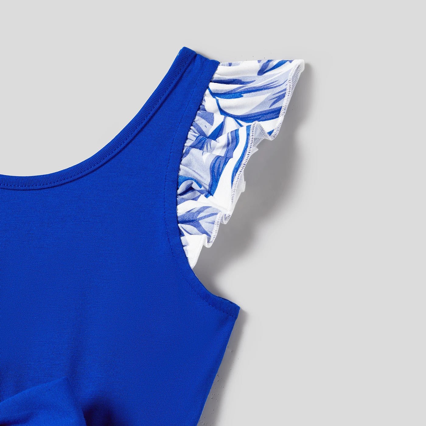 PatPat Family Matching Color Block Sleeveless Shirt and Floral Cami Button Hi - Low Dress Sets - PratSN