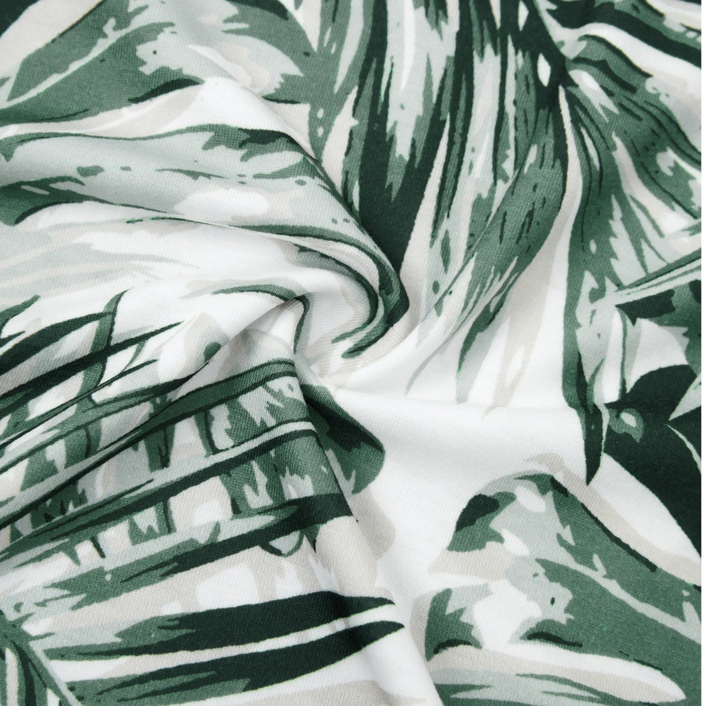 PatPat Family Matching Floral Panel Tee or Tropical Leaf Pattern Button V - Neck Ruched Dress Sets - PratSN
