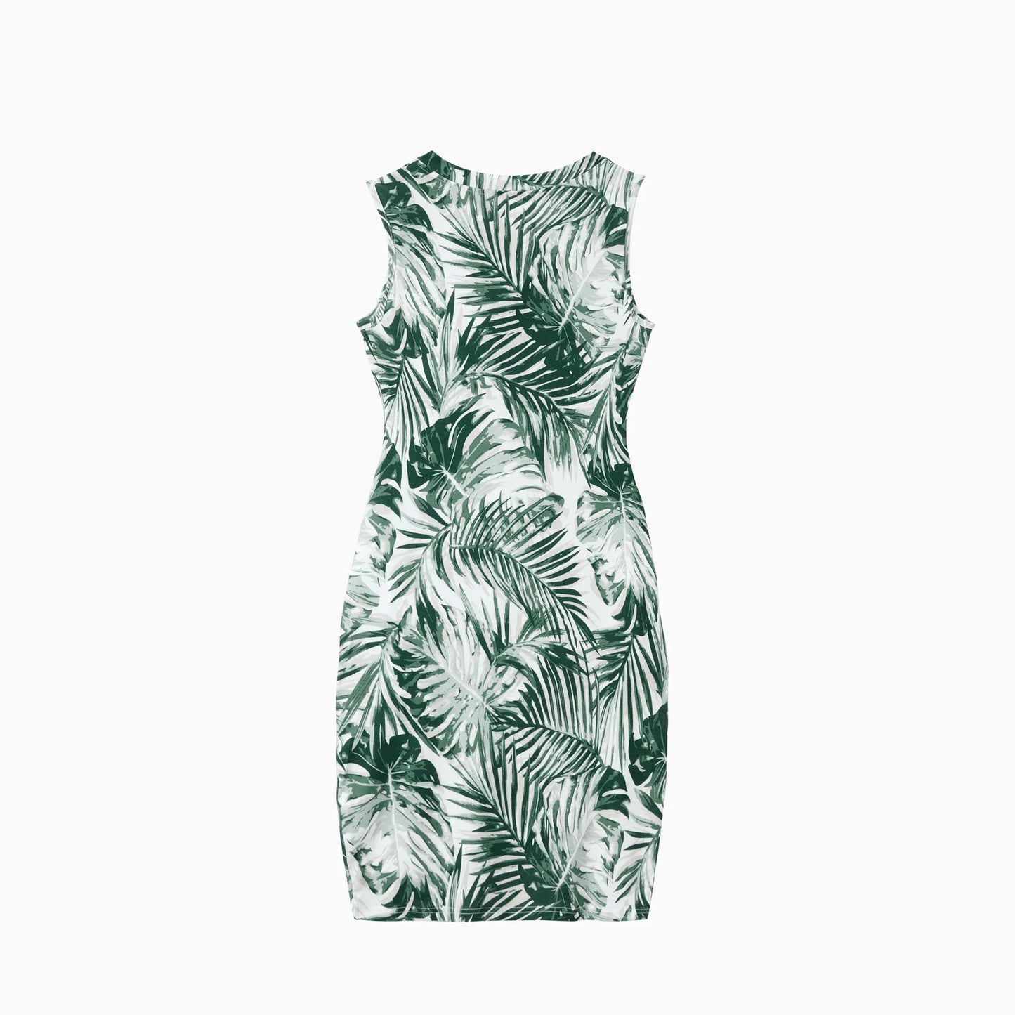 PatPat Family Matching Floral Panel Tee or Tropical Leaf Pattern Button V - Neck Ruched Dress Sets - PratSN