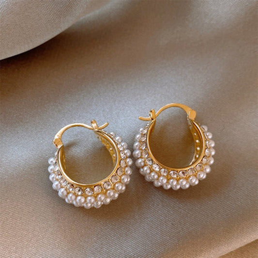 Pearl Cabas Fashion Ear Clips Women - PratSN