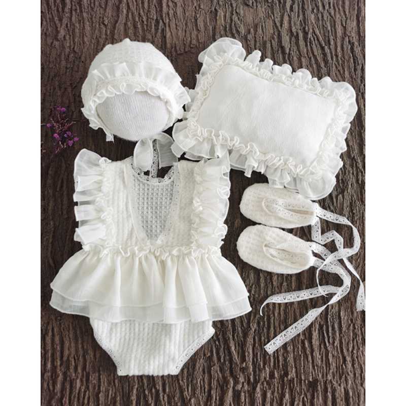 Photography Clothes Full Moon Baby Photo Clothes Five - piece Suit - PratSN
