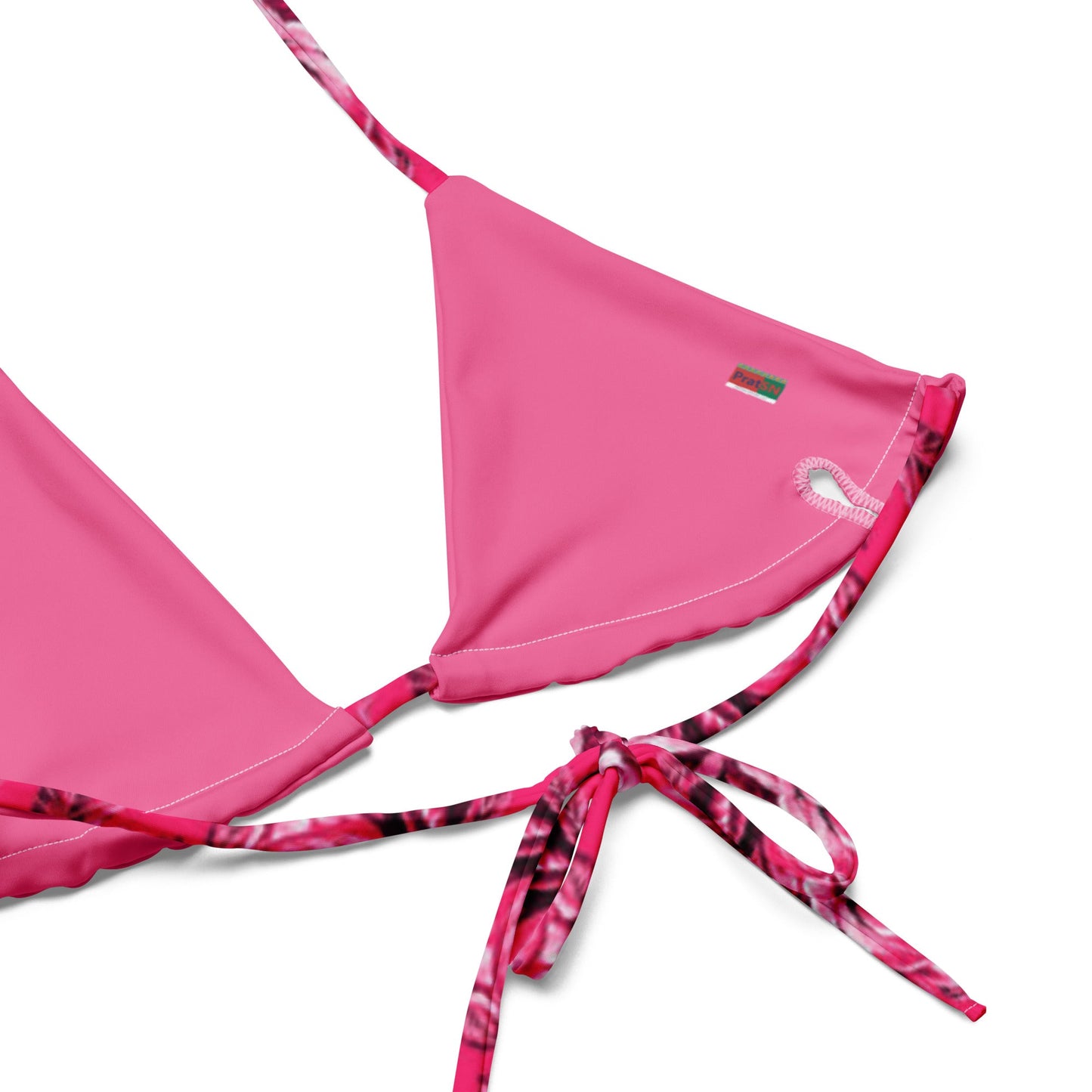 Pink Floral String bikini | Halter Bikini | String Bralett for Beach Babes - PratSN