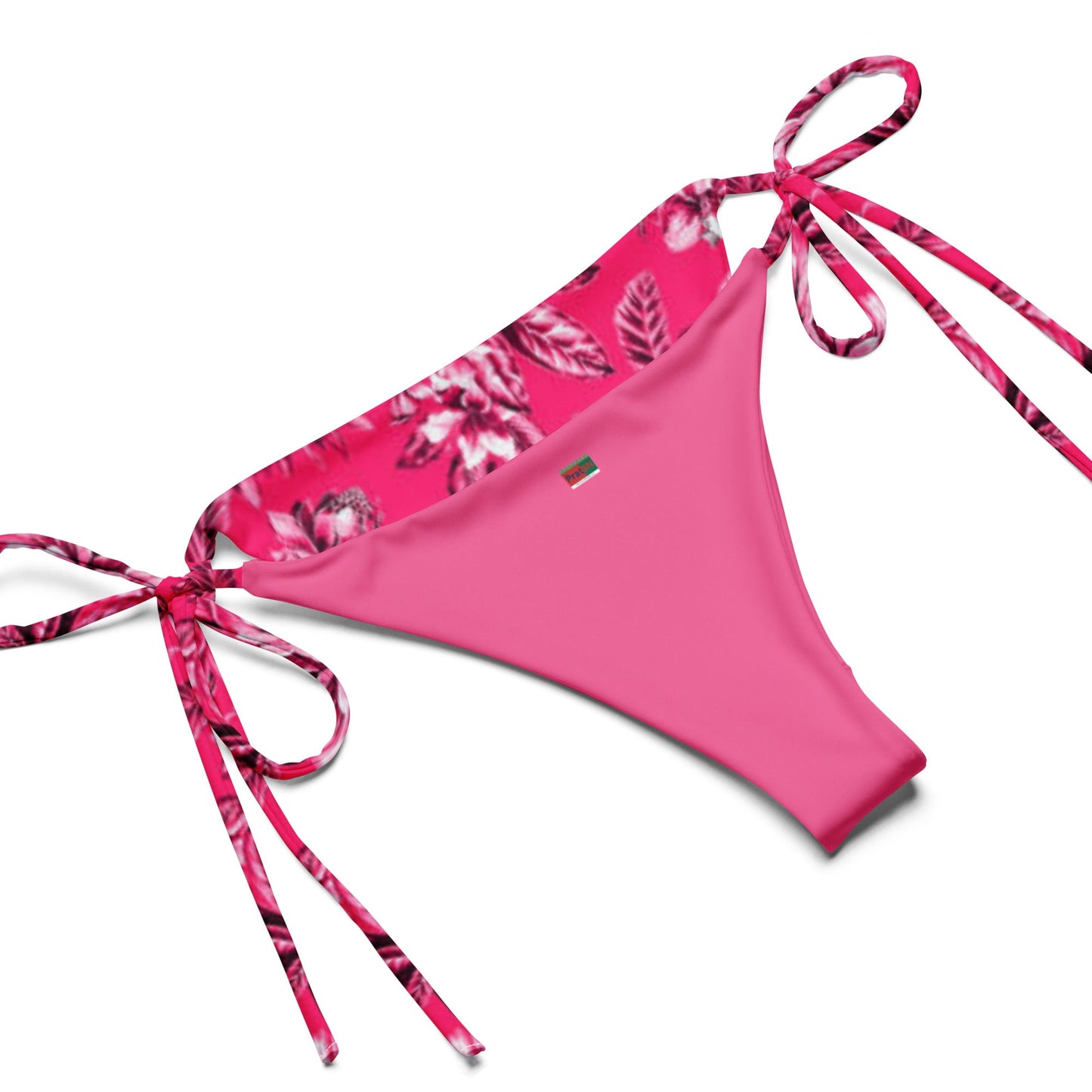 Pink Floral String bikini | Halter Bikini | String Bralett for Beach Babes - PratSN