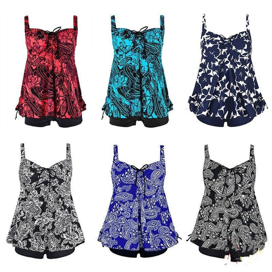 Plus Size Sexy Women Swimwear 2 Piece Swim Bathing Suit - PratSN