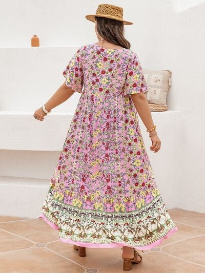 Plus Size Women's Dresses Bohemian Leisure Vacation - PratSN
