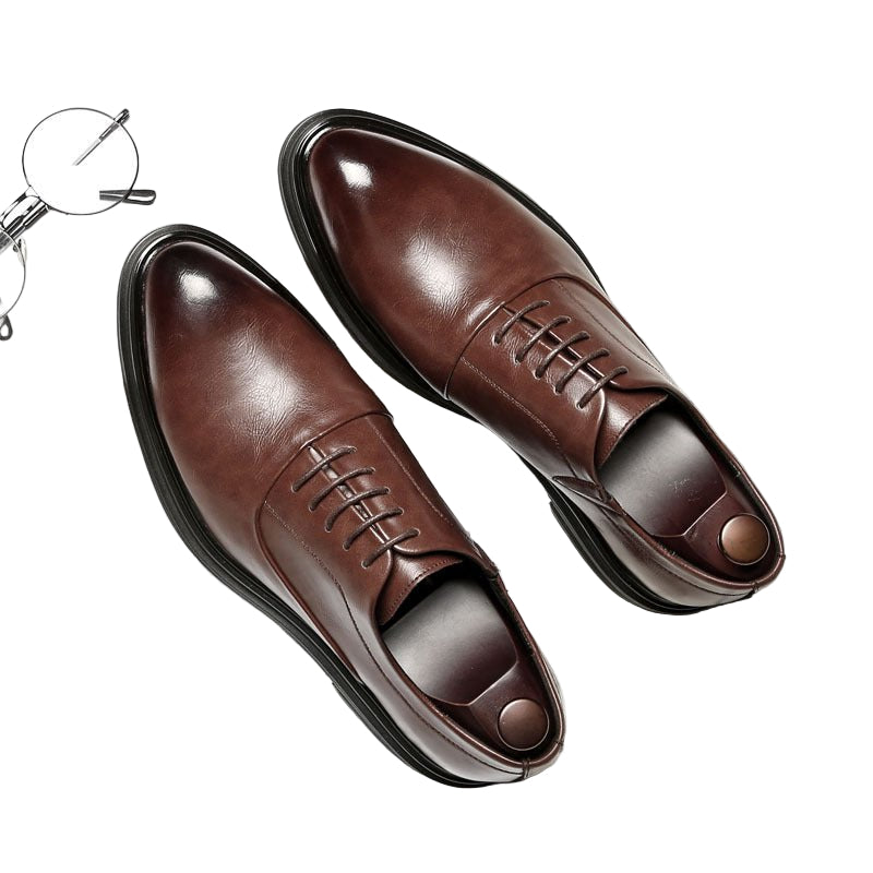 Pointed Casual Men's Shoes Business Work Leather Shoes - PratSN
